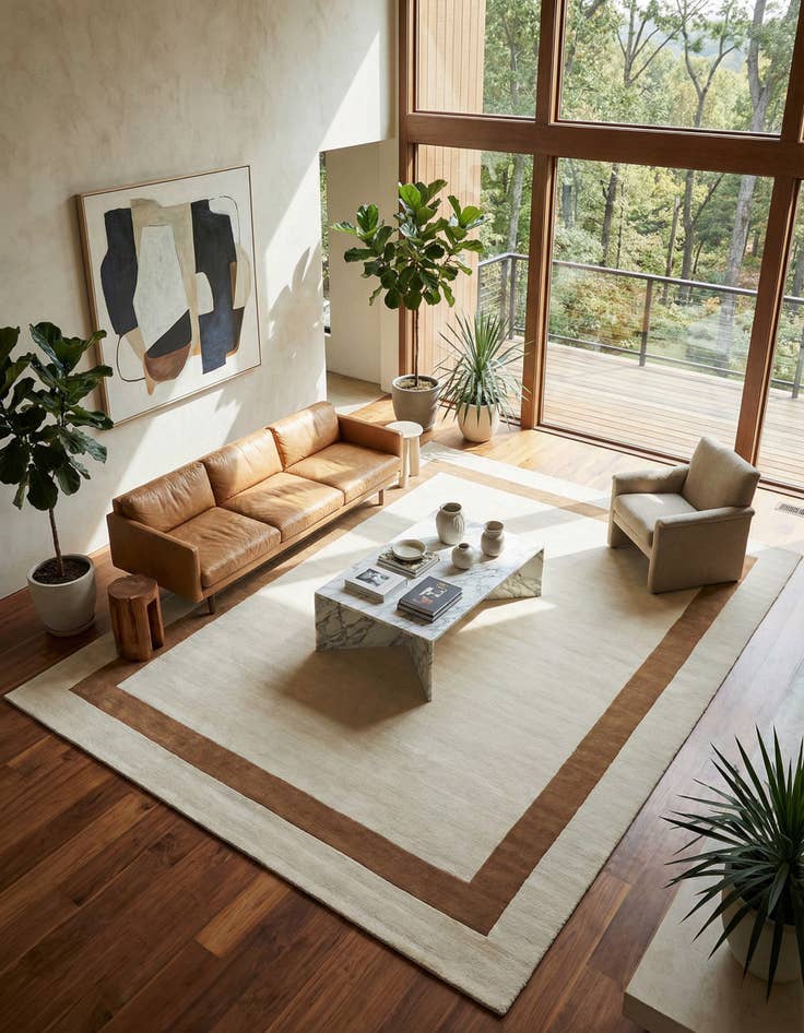 Detail image of 10' x 14' 1 Jill Zarin Border Wool Rug