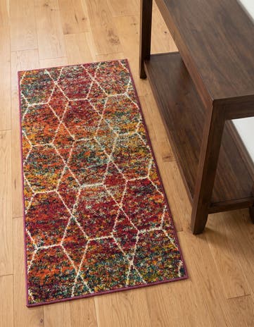 2' x 4' Lattice Frieze Runner Rug