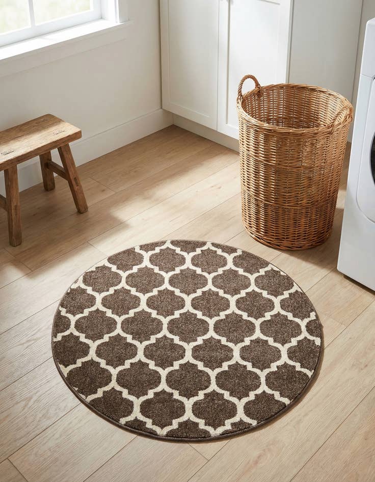 Detail image of 3' x 3' Trellis Round Rug