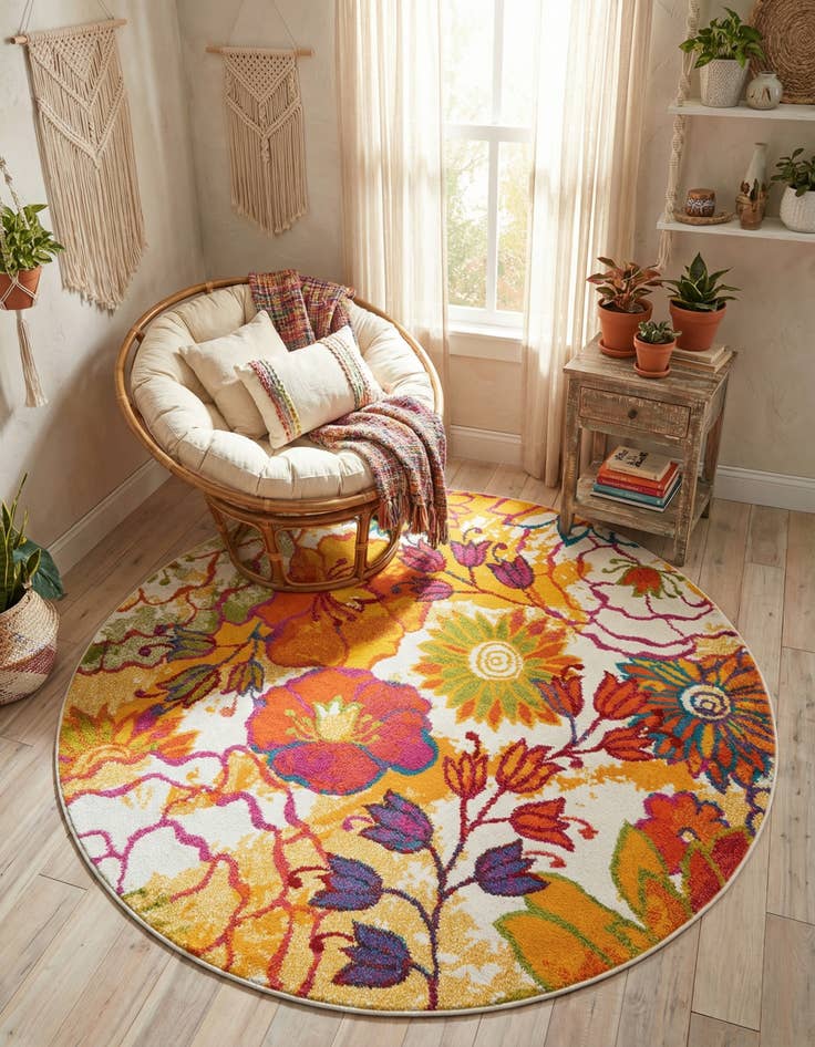 Detail image of 6' x 6' Tuscany Round Rug