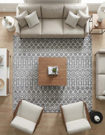 7' 10 x 7' 10 Kasbah Trellis Square Rug
