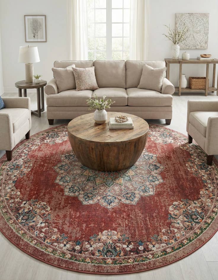 Detail image of 8' x 8' Isabella Round Rug