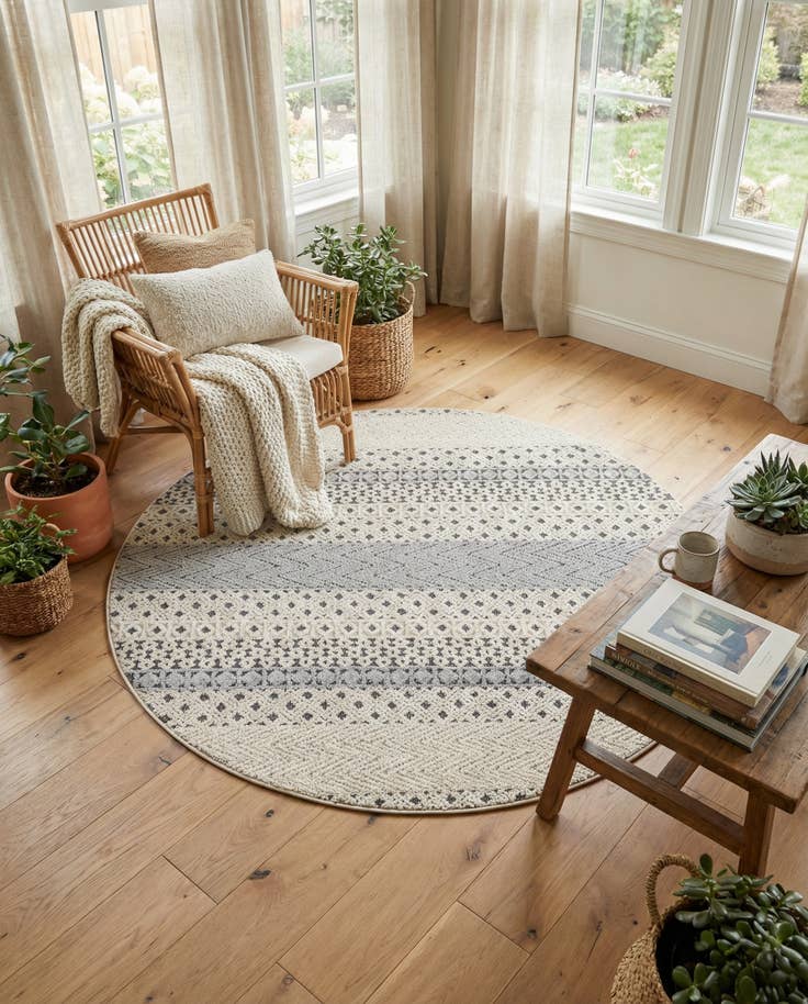 Detail image of 7' x 7' Arlo Round Rug