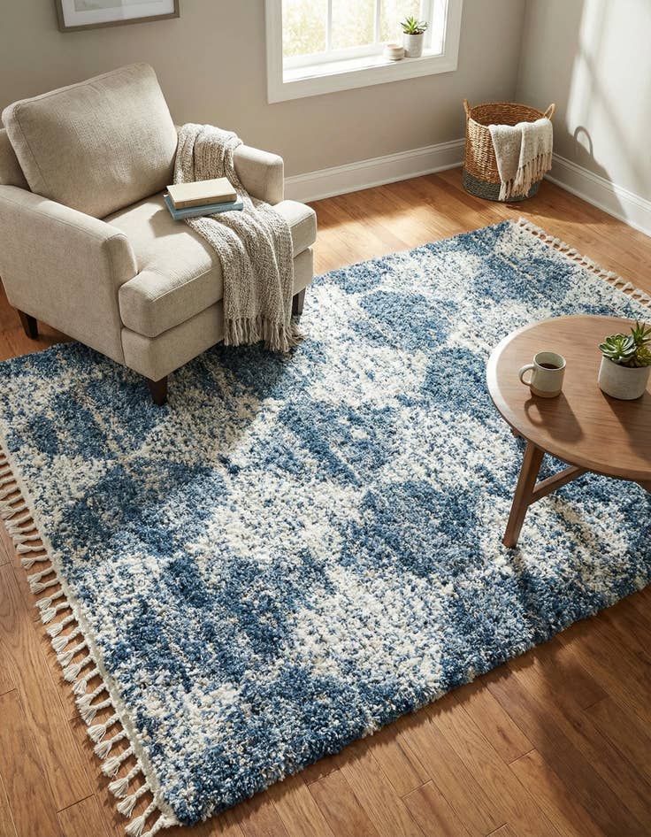 Detail image of 5' 3 x 8' Serenity Shag Rug