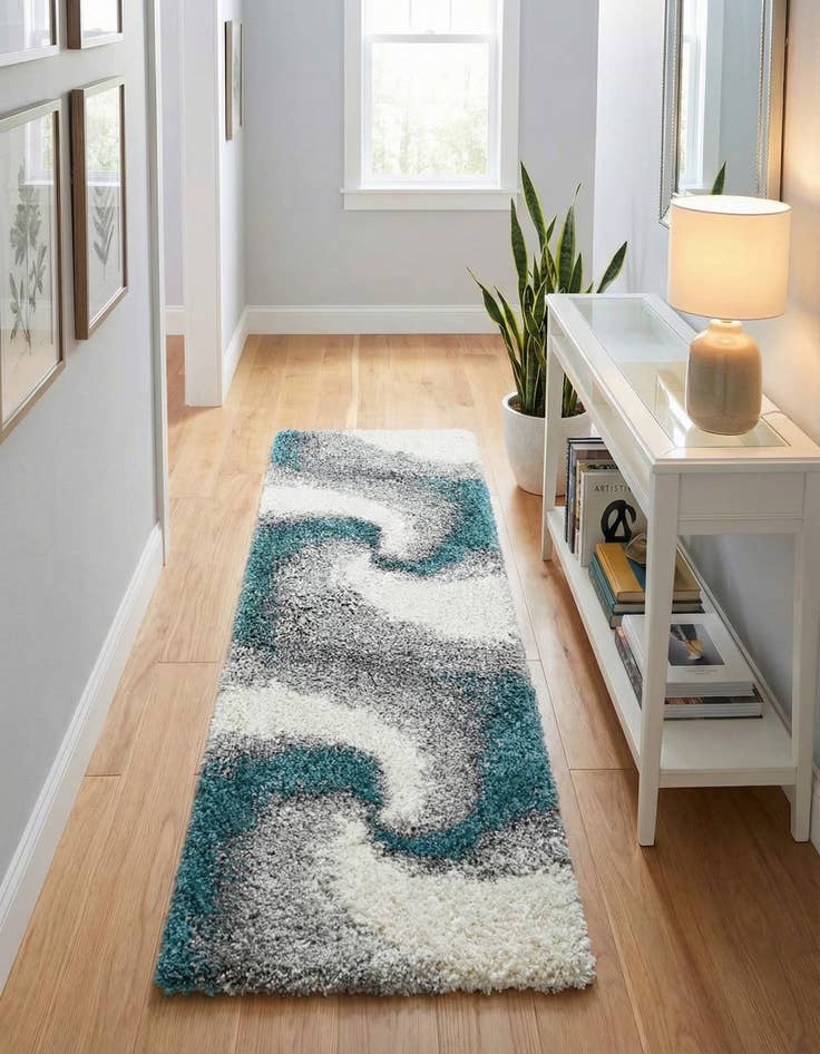 Detail image of 2' x 6' 7 Soft Touch Shag Runner Rug
