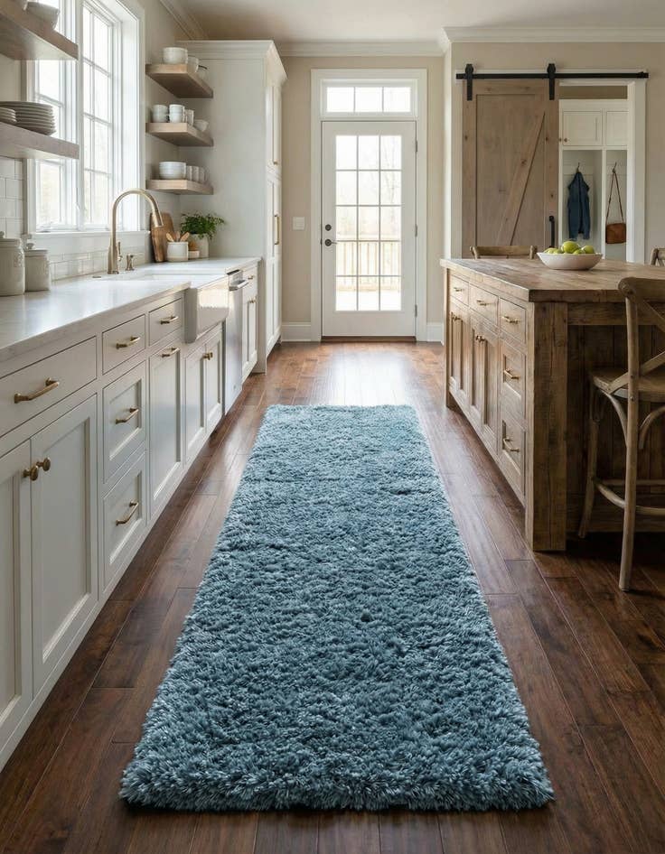 Detail image of 2' 7 x 13' Infinity Shag Runner Rug