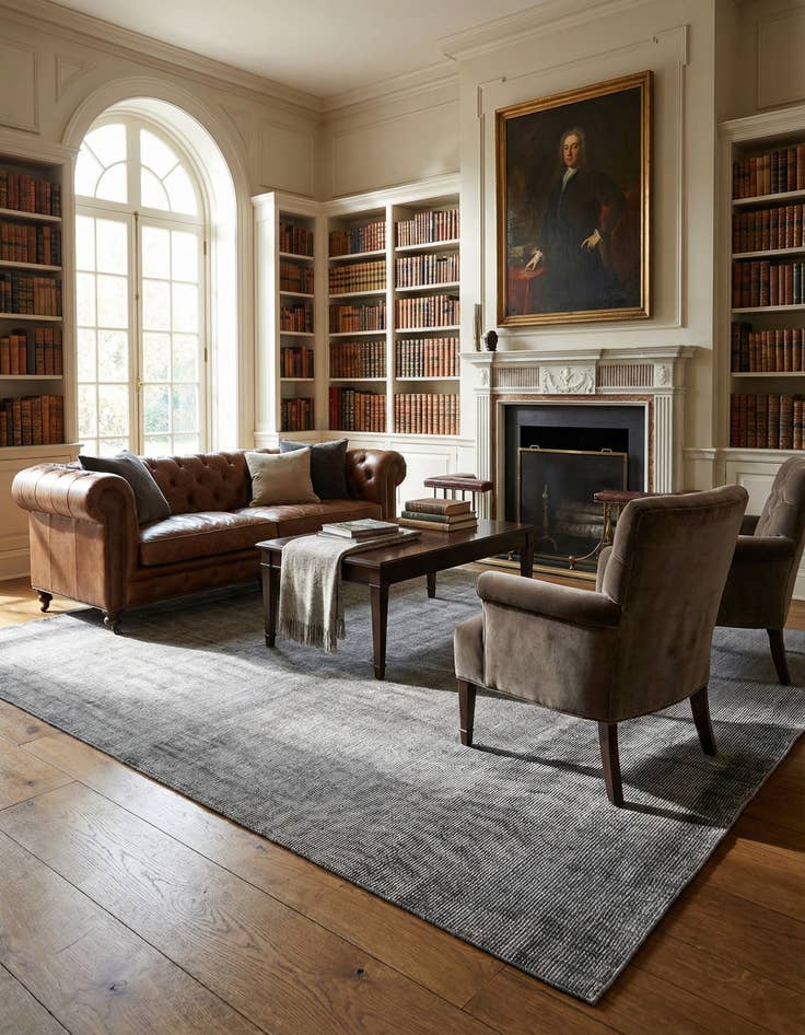 Detail image of 10' x 13' 1 Hand Woven Jill Zarin English Manor Farmhouse Wool Rug