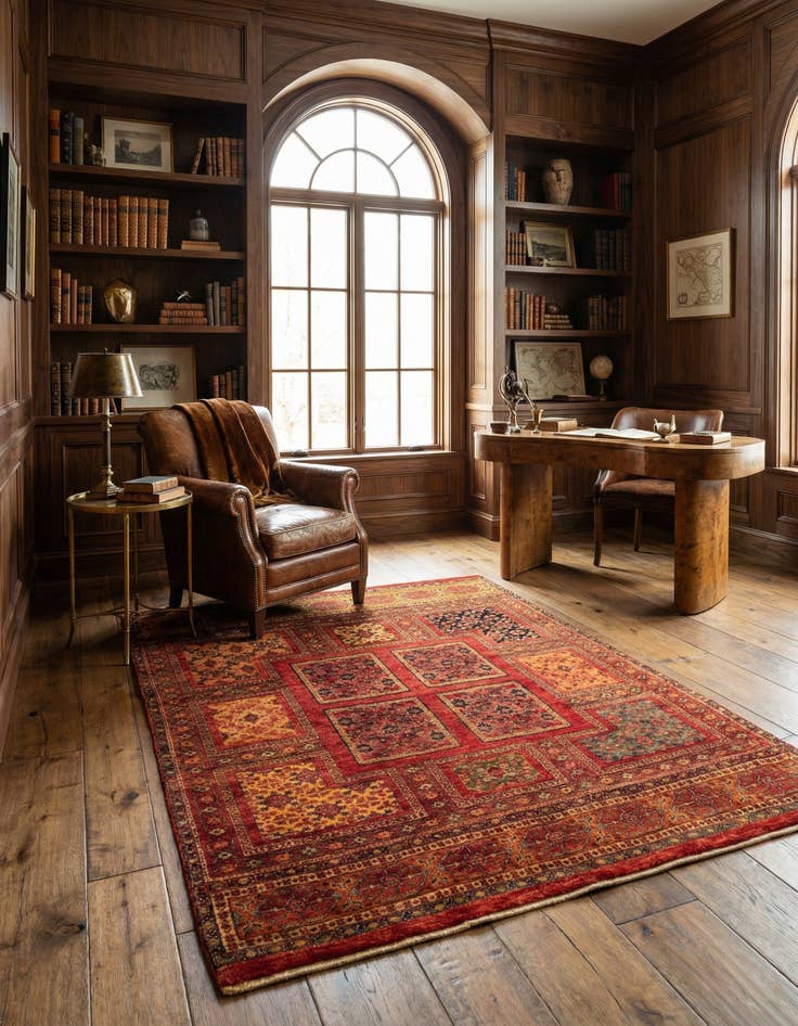 Detail image of 4' 9 x 5' 10 Kashkuli Rug