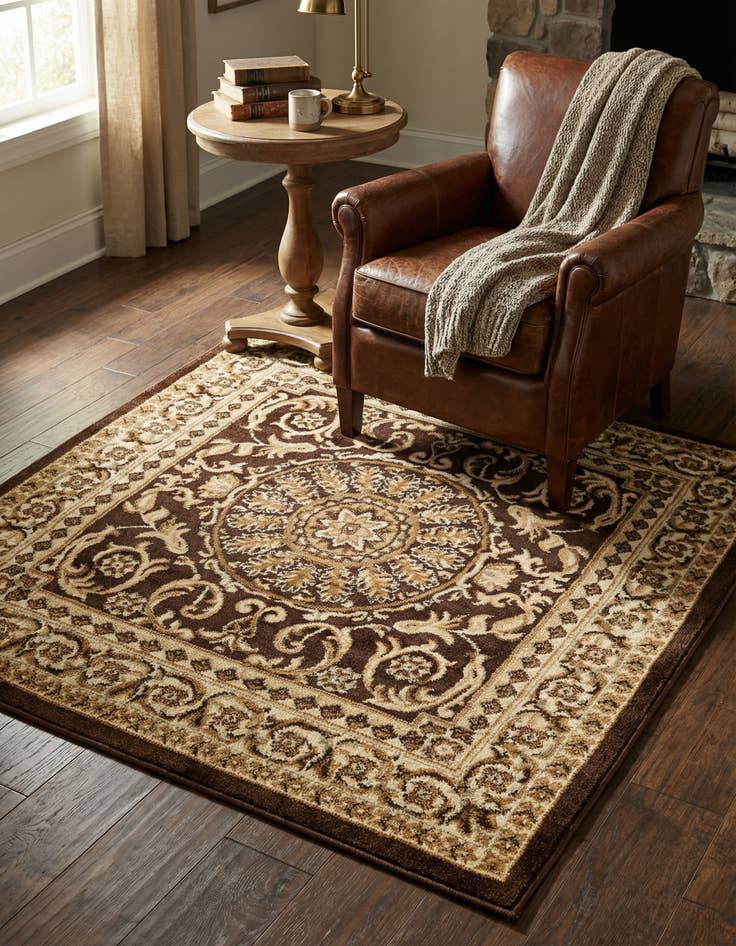 Detail image of 4' x 4' Chateau Square Rug