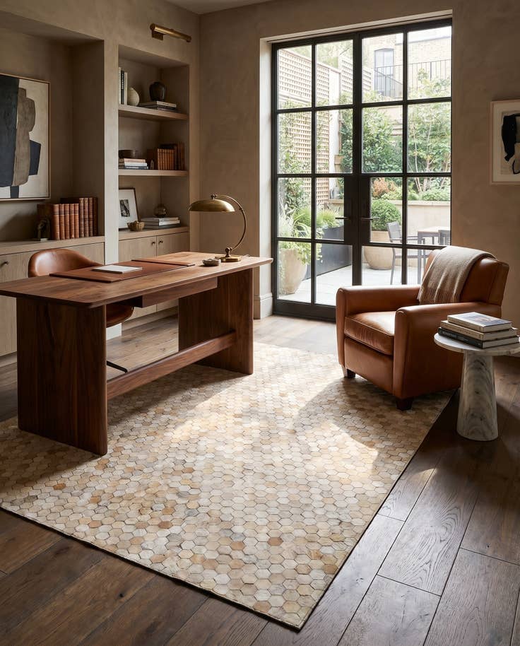 Detail image of 4' 10 x 6' 8 Cowhide Rug