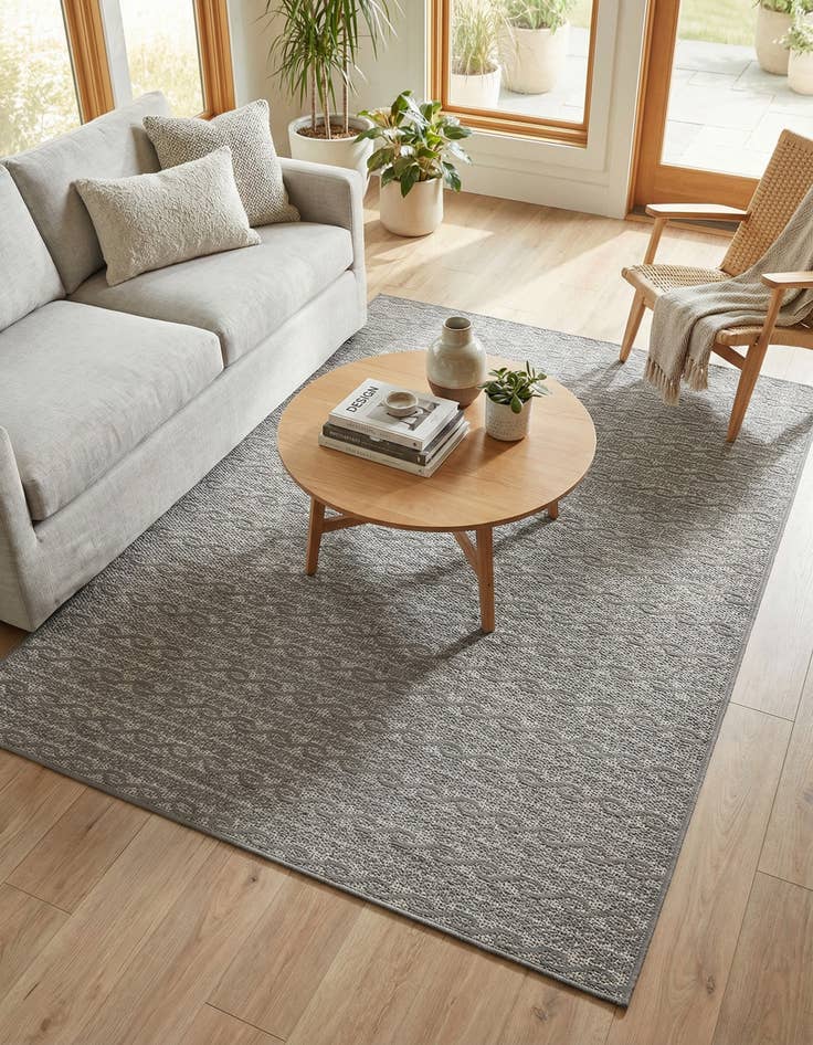 Detail image of 5' 3 x 8' Washable Modern Indoor / Outdoor Rug