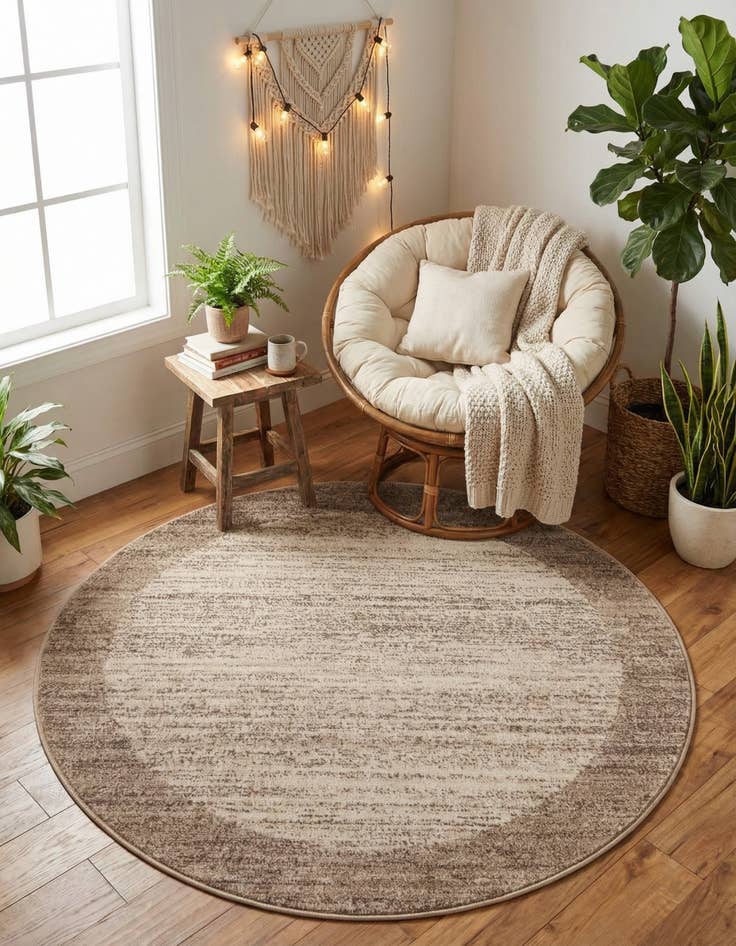 Detail image of  4' x 4' Angelica Round Rug