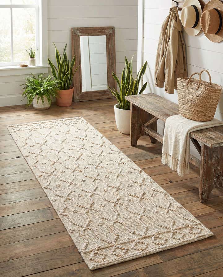 2' x 6' 1 Hand Woven Larsa Jute Runner Rug