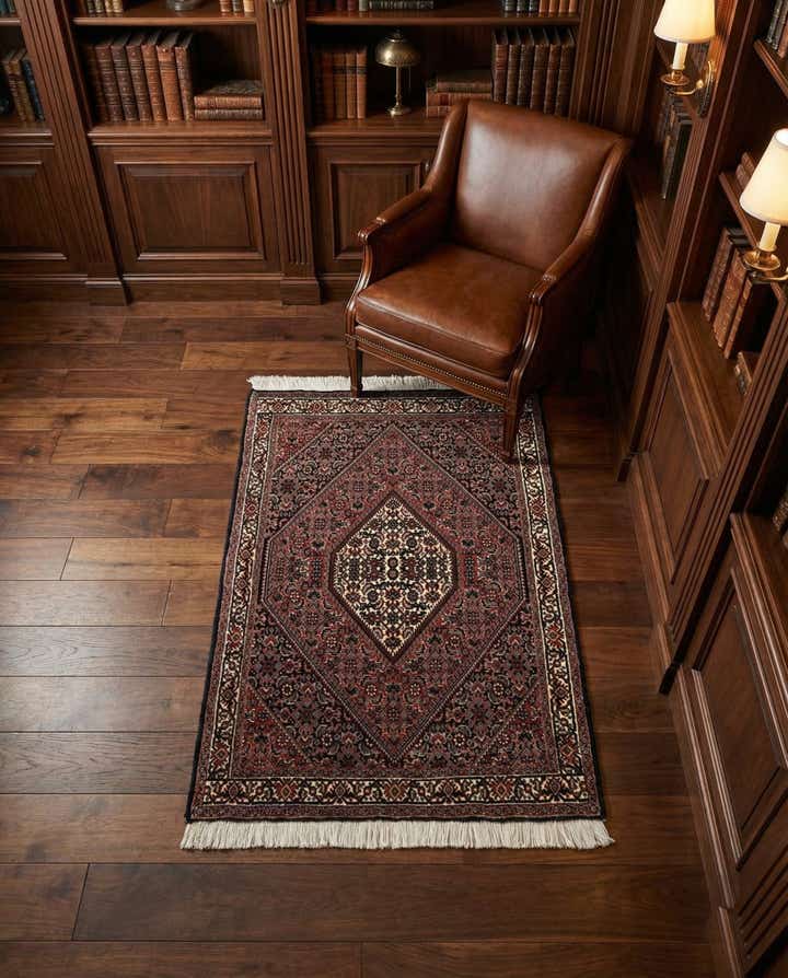 2' 6 x 3' 7 Bidjar With Silk Rug