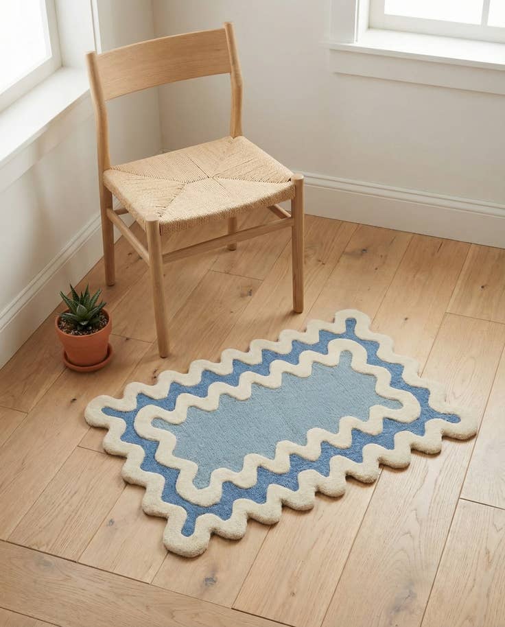 Detail image of 2' x 3' 1 Happy Rugs Wiggles Wool
