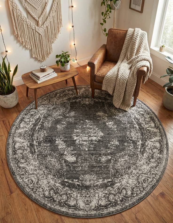 Detail image of 6' 1 x 6' 1 Aarhus Round Rug