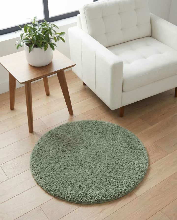 2' x 2' Zermatt Shag Round Rug