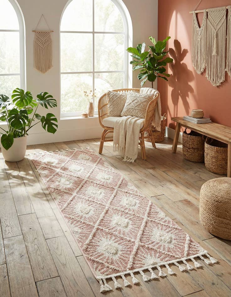 Detail image of 2' x 6' Boho Runner Rug