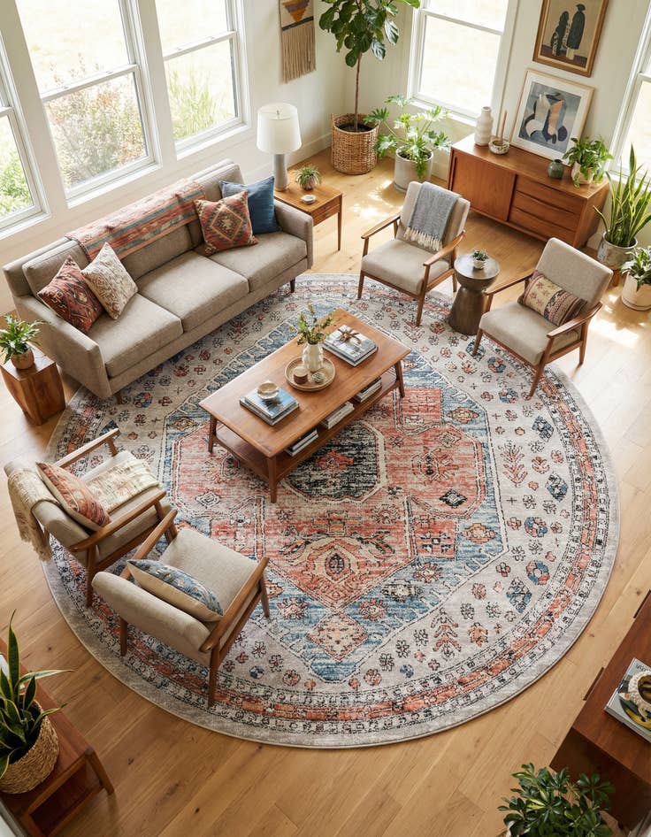 Detail image of 10' x 10' Aramis Round Rug
