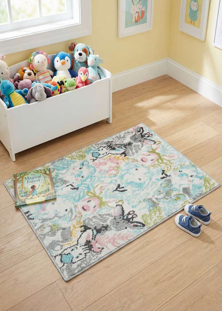 2' 2 x 3' Animals Whimsy Kids Rug