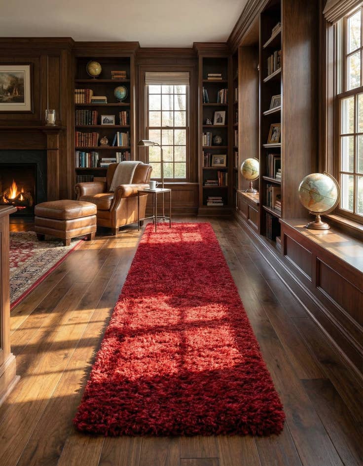 Detail image of 2' 7 x 13' Infinity Shag Runner Rug