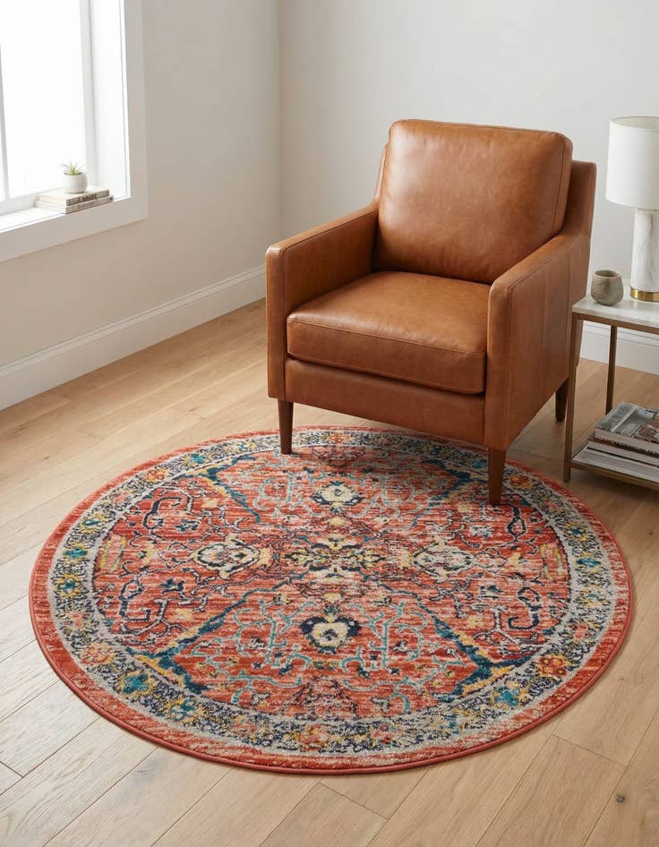 Detail image of 4' x 4' Lola Round Rug