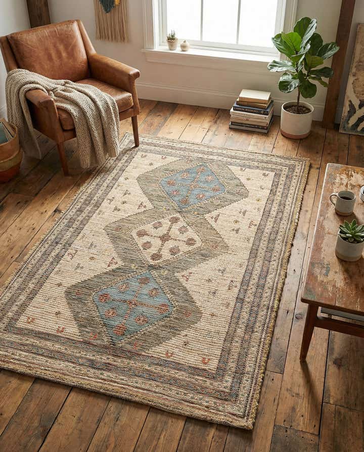 4' 1 x 6' 1 Chenille Jute Rug