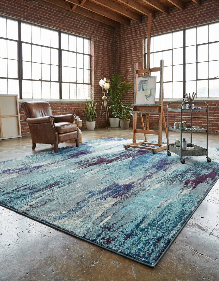 Detail image of 10' x 13'  Washable Barcelona Rug