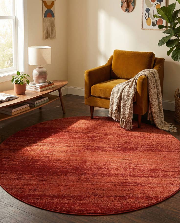 Detail image of 7' 10 x 7' 10 Angelica Round Rug