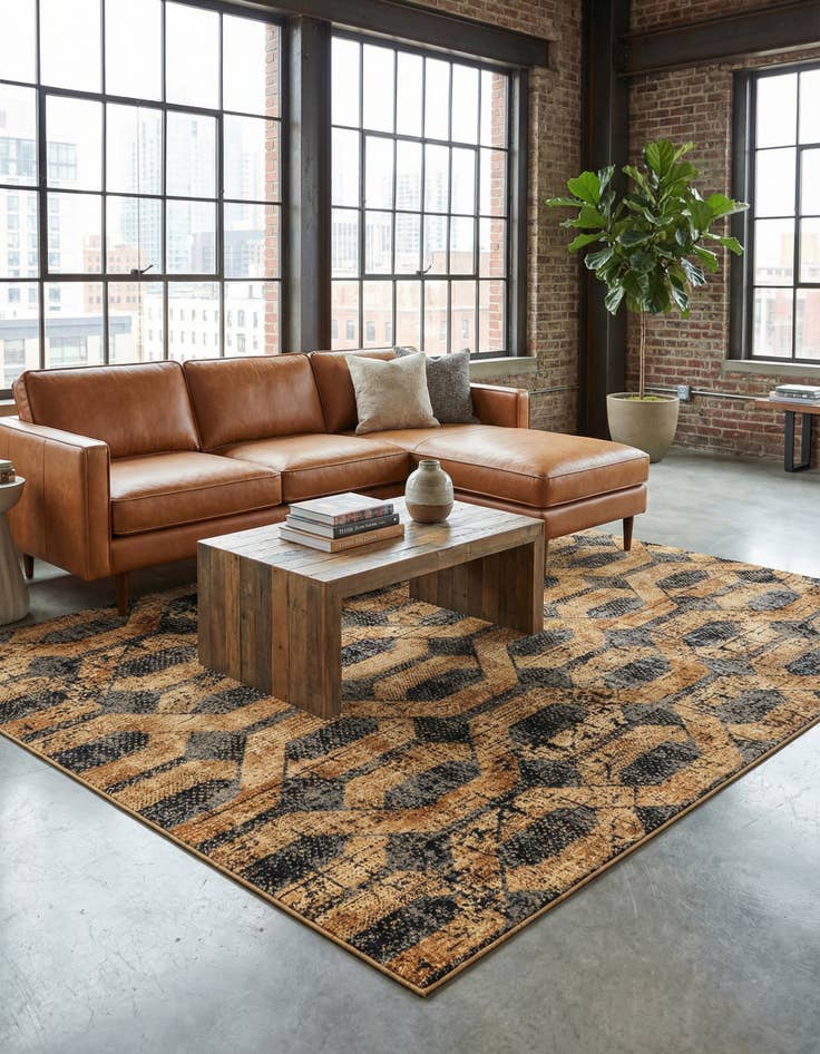 Detail image of 7' 10 x 10' Saturn Rug