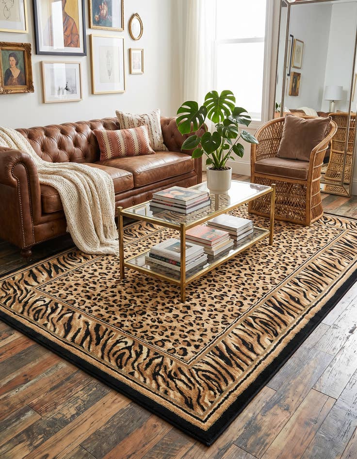 Detail image of 5' 3 x 8' Safari Rug