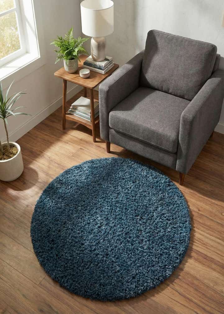 3' x 3' Zermatt Shag Round Rug