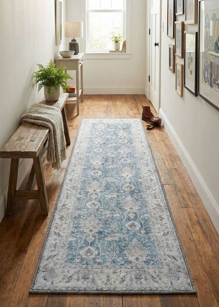 2' x 6' 1 Washable Timeless Runner Rug