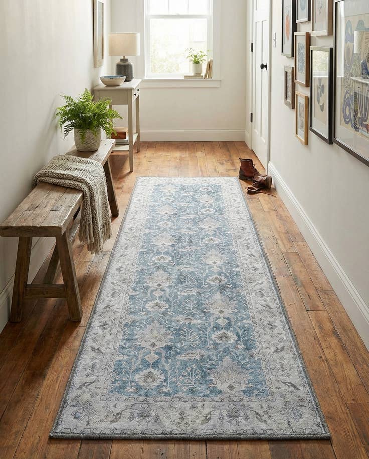 Detail image of 2' x 6' 1 Washable Timeless Runner Rug