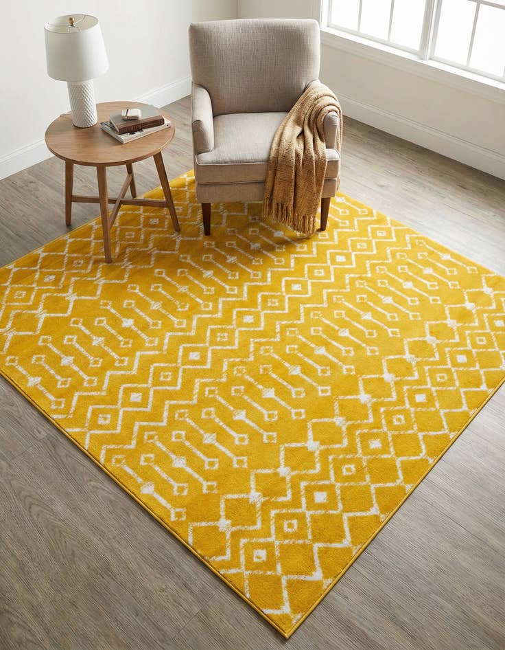 Detail image of 6' x 6' Kasbah Trellis Square Rug