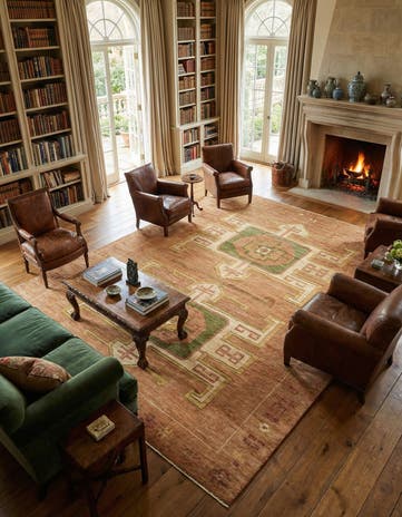 12' x 15' 11 Hand Knotted Oushak Wool Rug