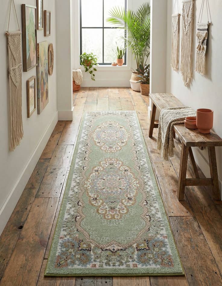 Detail image of 2' x 8' Kamala Washable Runner Rug