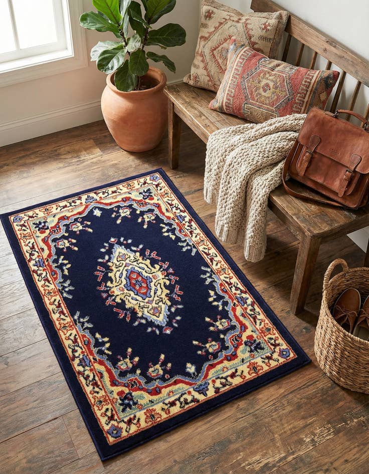 Detail image of 2' x 3' Mashad Design Rug