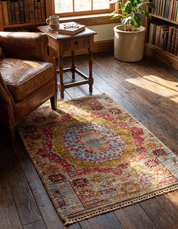 2' 1 x 3' 1 Hand Knotted Mamluk Ziegler Rug