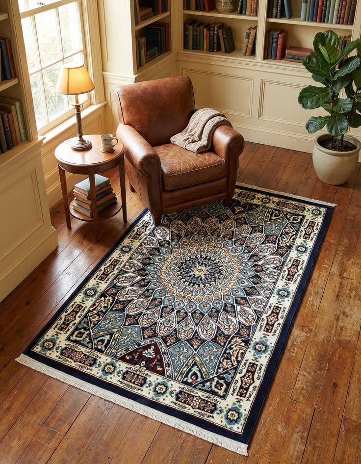 Detail image of 2' 7 x 4' Nain Design Rug