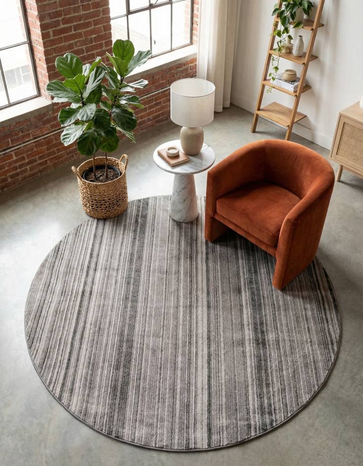 Detail image of  7' 3 x 7' 3 Gemstone Round Rug