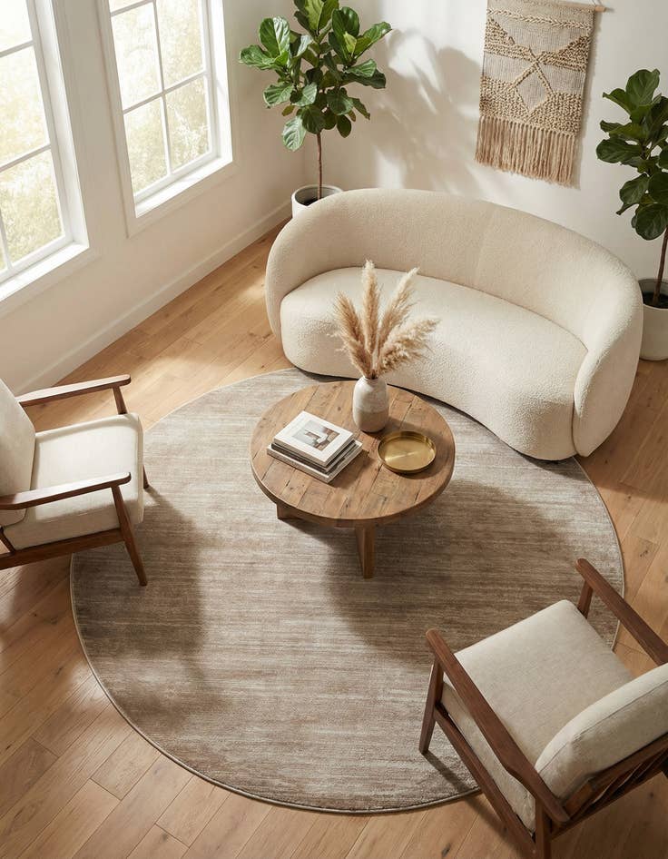 Detail image of 8' x 8' Uptown Madison Avenue Round Rug