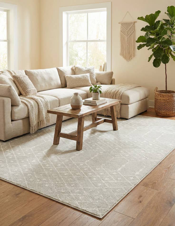 Detail image of 7' 10 x 10' Paxon Trellis Rug