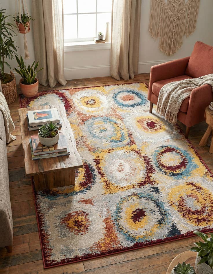 Detail image of 4' 1 x 6' 1 Kamala Washable Rug