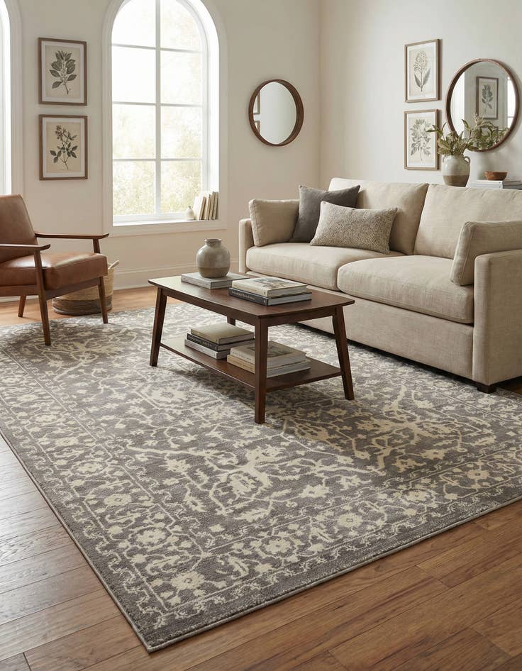 Detail image of 6' 8 x 10' New Vintage Rug