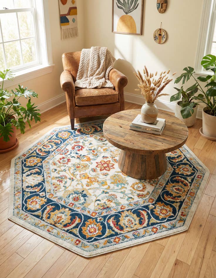 Detail image of 7' x 7' Aurelia Octagon Rug