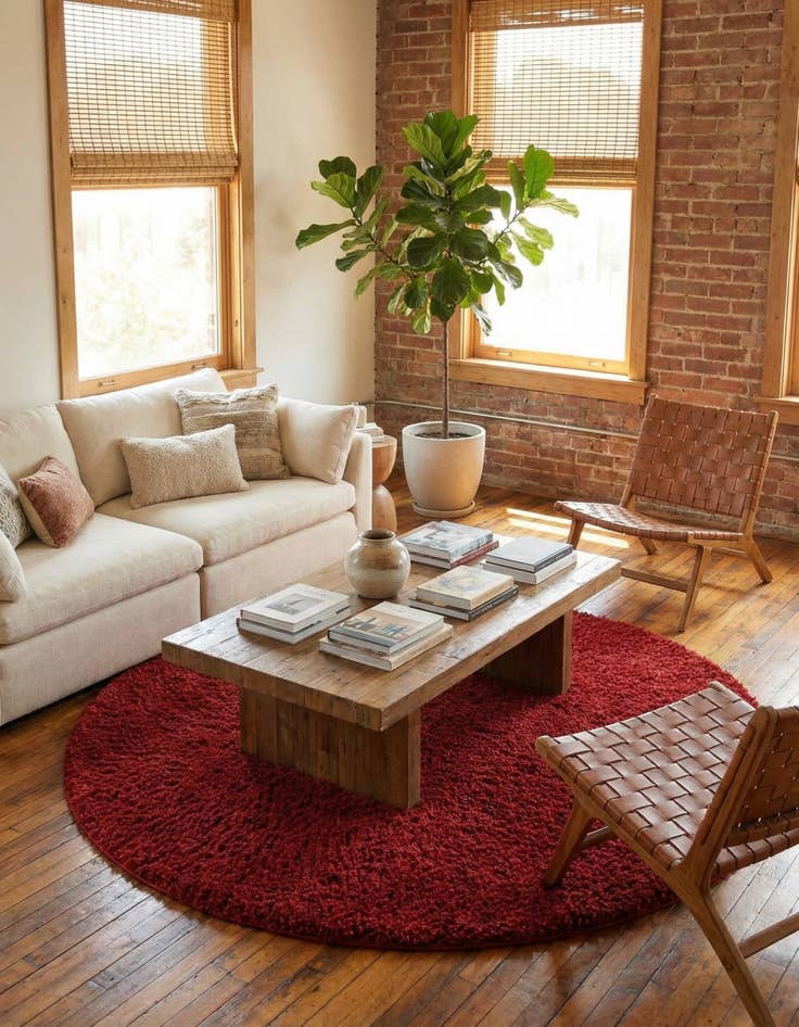 Detail image of 7' x 7' Everyday Shag Round Rug