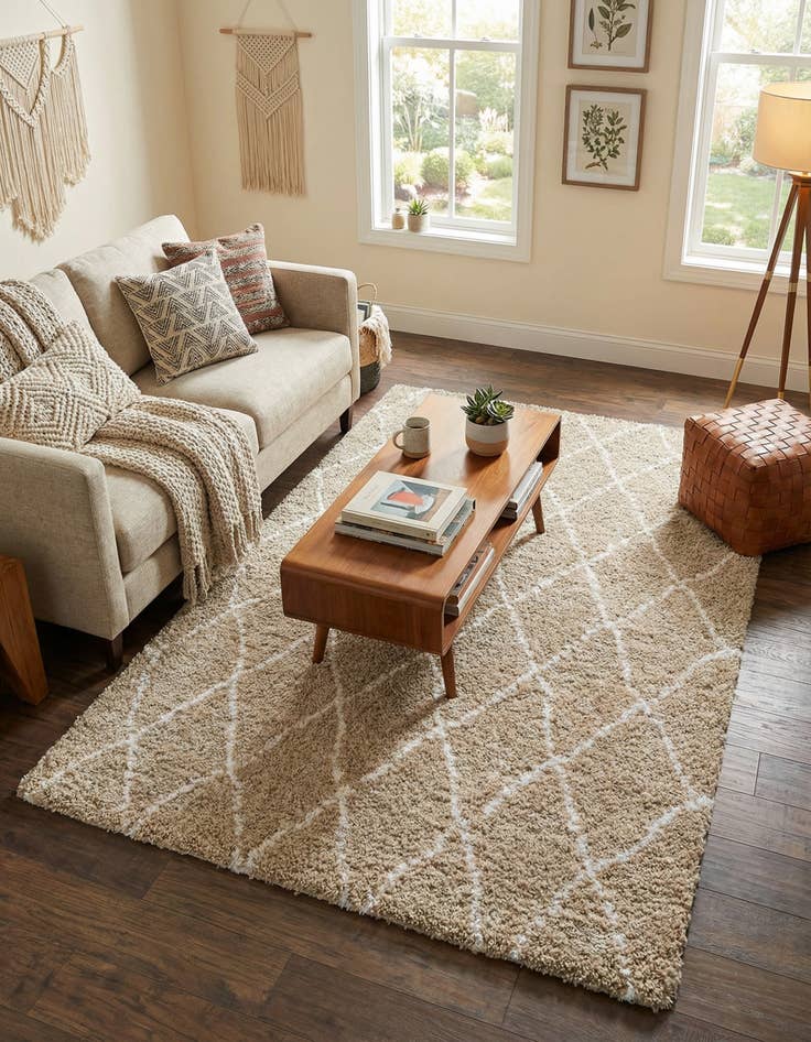 Detail image of 5' x 8' Marrakesh Shag Rug