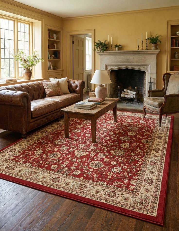 Detail image of 7' 10 x 10' Kashan Design Rug