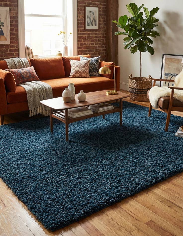 Detail image of 7' 10 x 11' Solid Shag Rug